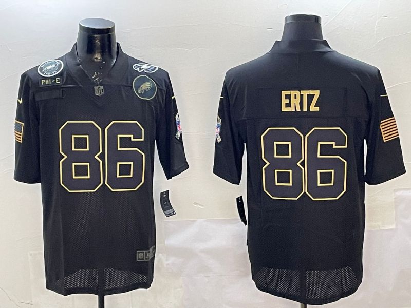 Men Philadelphia Eagles #86 Ertz Black 2025 Nike Salute to Service Limited NFL Jersey style 6->philadelphia eagles->NFL Jersey
